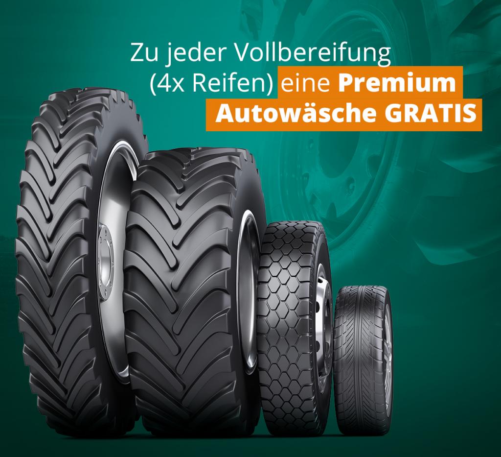 Reifenaktion Gratis Autowäsche